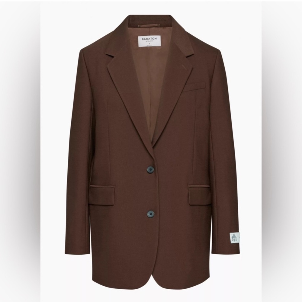 Aritzia Babaton New Agency Blazer Coffee Bean XL Brand New